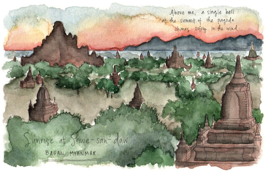 sketching myanmar