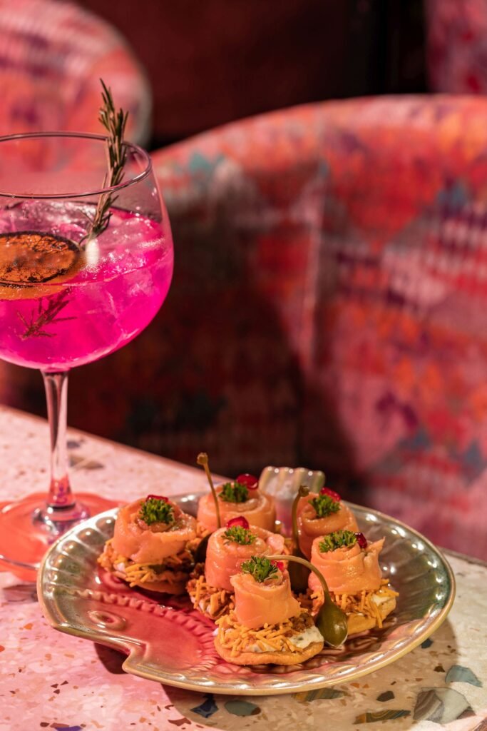 Salmon Papdi Chaat at Daysie