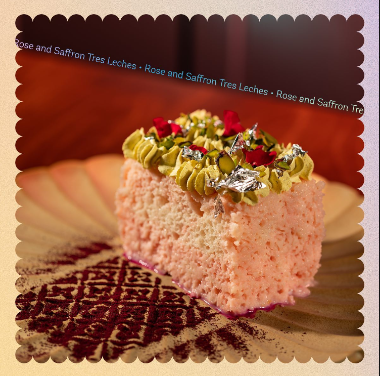 Rose and Saffron Tres Leches at Daysie